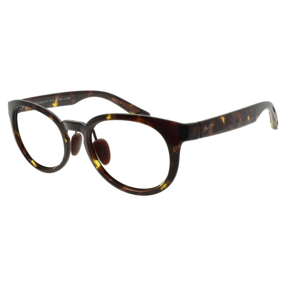Maui Jim Keanae MJ420-15T Sunglass Frame Only Olive Tortoise Round Japan Made